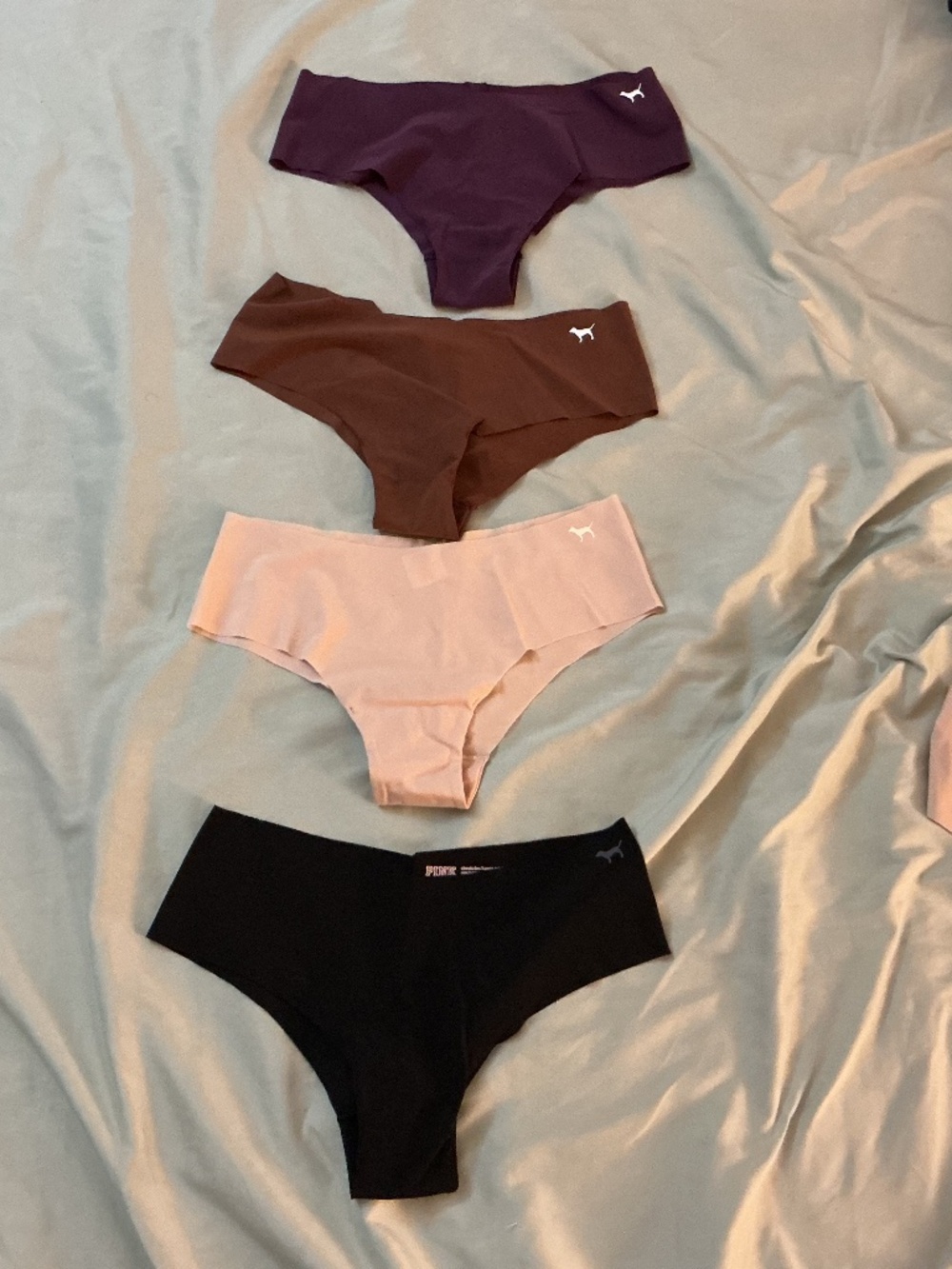 Victoria’s Secret PINK lot of 4 no show cheekster panties